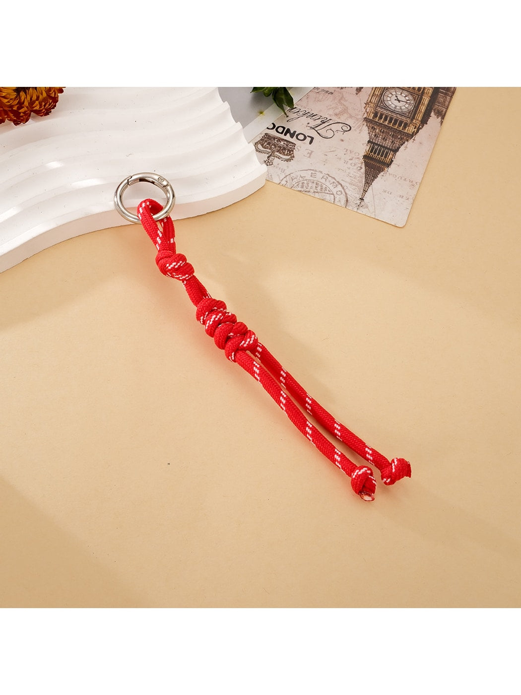 Keypus - Woven Rope Alloy Ring Bag Charm