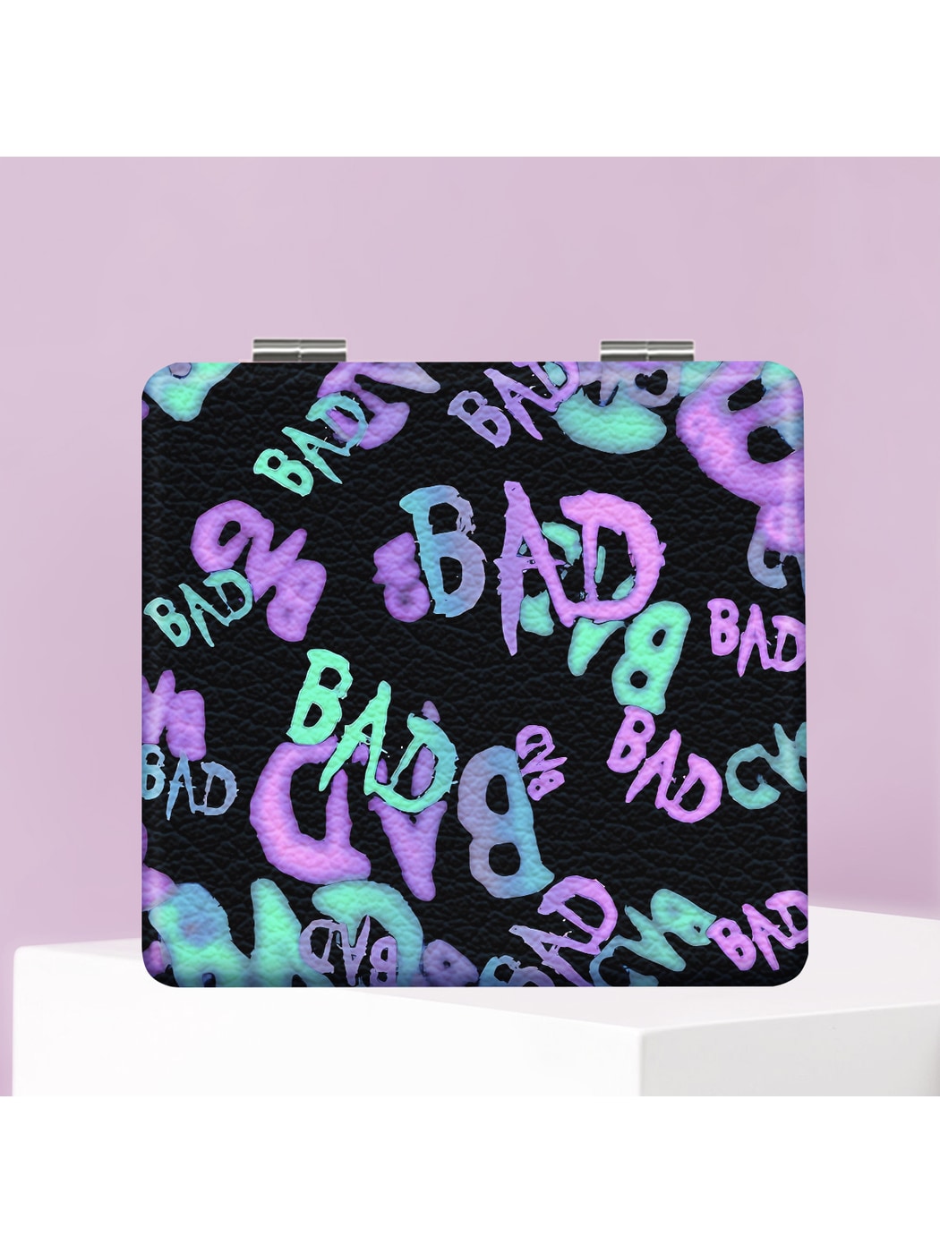 Mirroray - Y2K Graffiti Print Folding Makeup Mirror