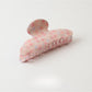Beau - Pink Floral Printed PVC Hair Claw Clip