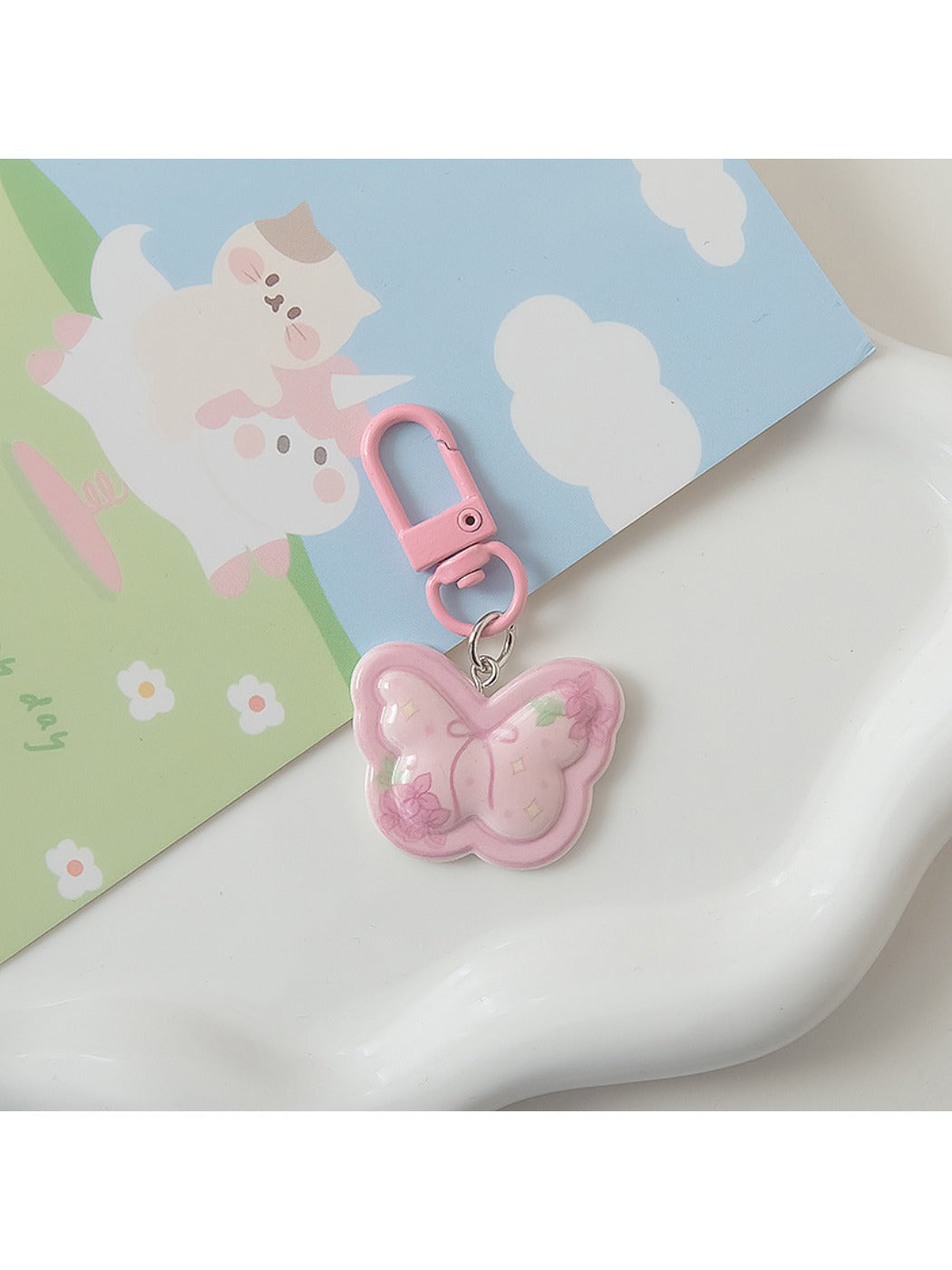 Keypus - Cute Minimalist Butterfl Shaped Keychain