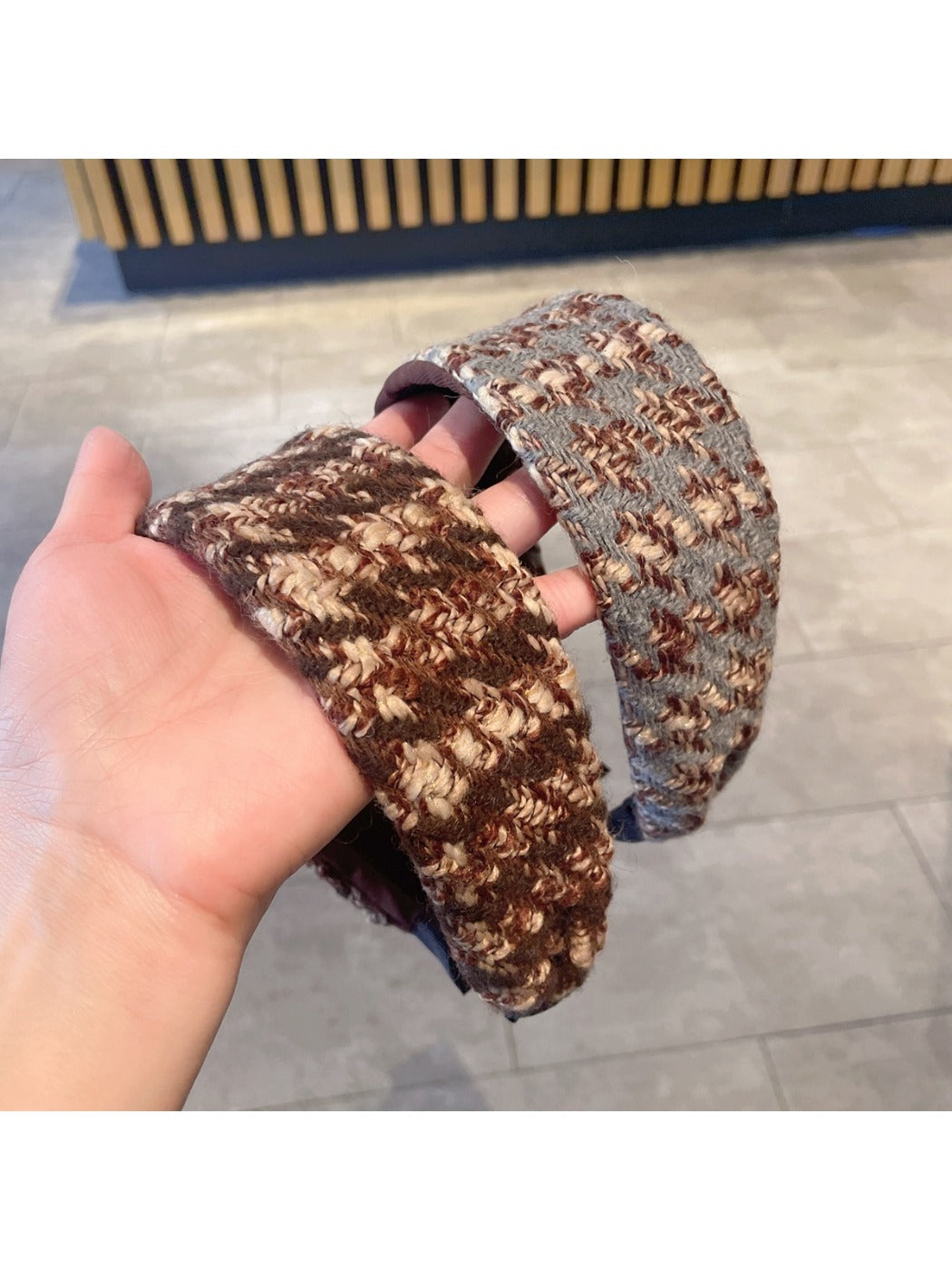 Gifty - Wide Brim Tartan Headband