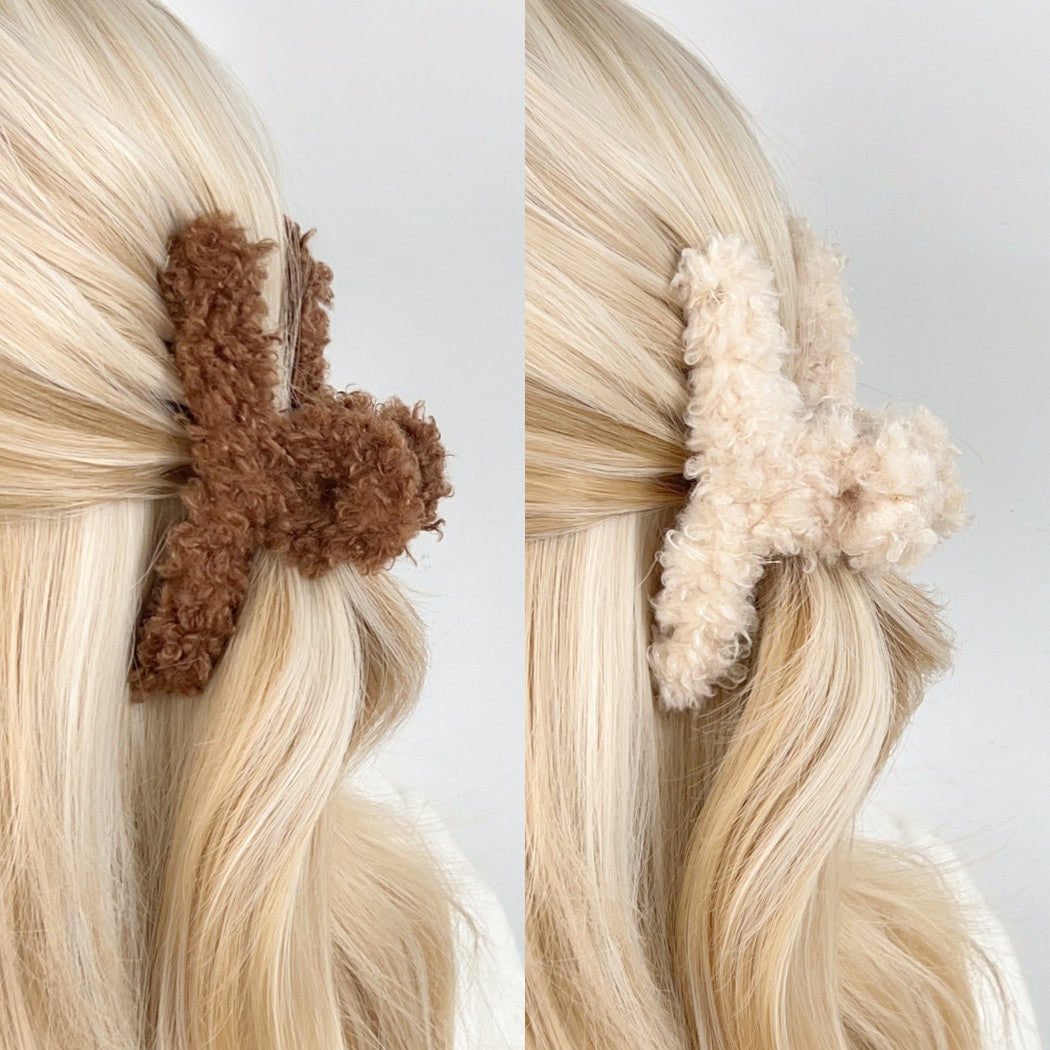Beau - Soft Plush Pastel Elegant Claw Clip
