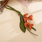 Keypus - Faux Leather Osmanthus Flower Bag Charm