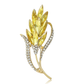 Brovia - Sparkling Wheat Ear Floral Accent Brooch