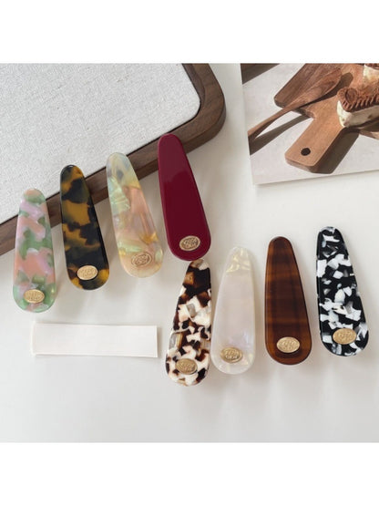Beau - Water Droplet Type Acetate Hair Clip