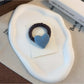 Gifty - Sweet Style Heart Accent Fabric Hair Tie