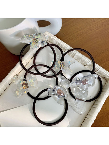 Gifty - Cute Clear Bear Hair Tie
