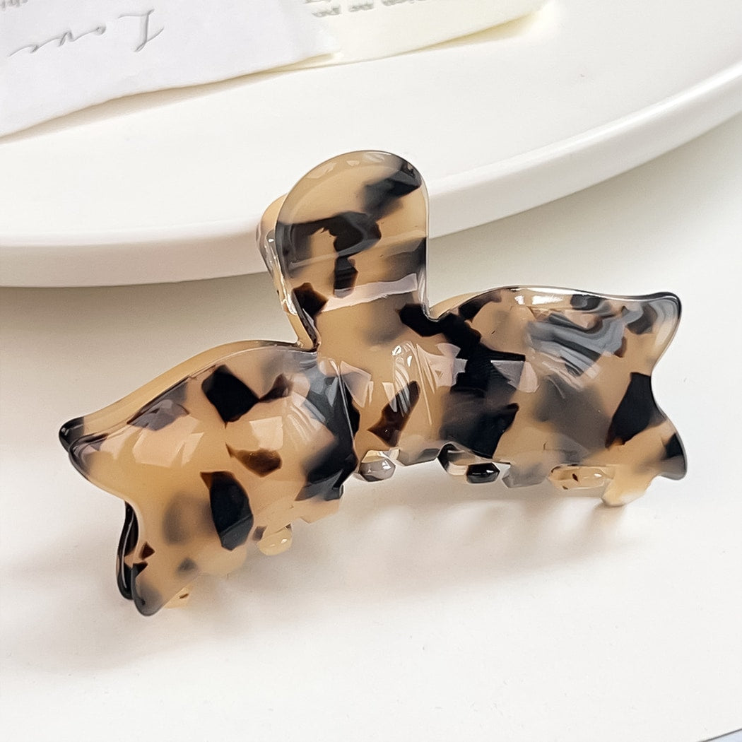 Beau - Elegant Bow Shape Acetate Hair Claw Clip