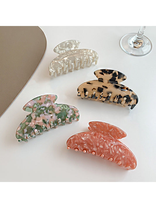 Beau - Elegant Textured Half Moon Claw Clip