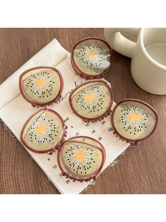 Beau - Kiwi Shaped Hair Claw Clip
