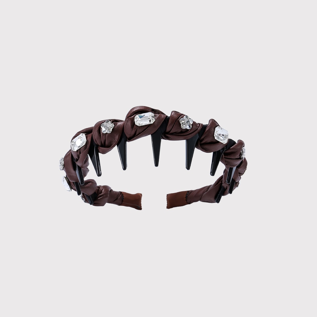 Gifty - Retro Coffee Twisted Teeth Headband