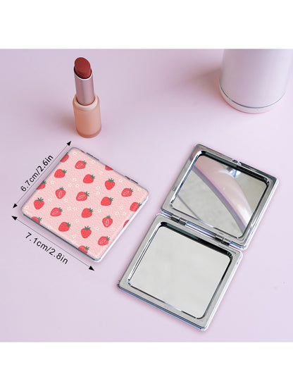 Mirroray - Printed PU Folding Makeup Mirror