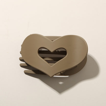 Beau - Heart Cutout Matte Hair Clip