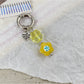 Keypus - Playful Flower Bag Charm Ring Pendant Keychain