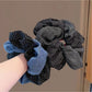 Gifty - Blue Polka Dot Double Layer Hair Tie Vintage