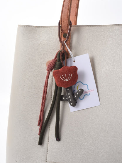 Keypus - Red Tulip Flower Keychain
