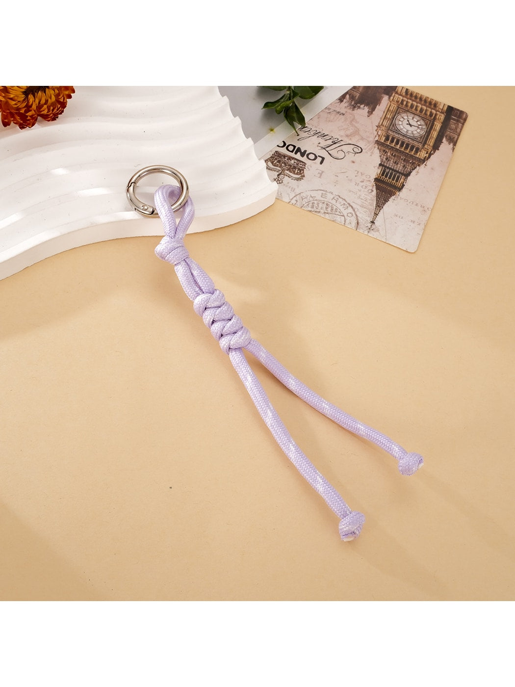Keypus - Woven Rope Alloy Ring Bag Charm