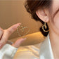 Earedge - Golden Heart Shaped Earrings