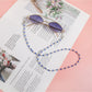Velra - Elegant Solid Color Beaded Eyeglass Strap