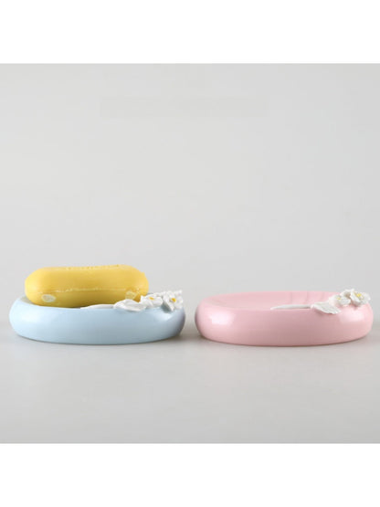 Rowa - Flower-Shaped Oval Ceramic Soap Dish – Elegant and Functional
