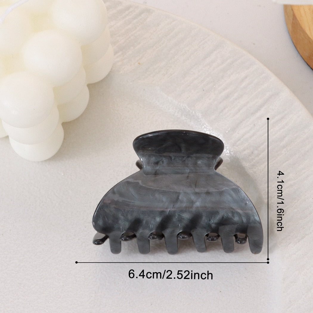 Beau - Muted Marble Textured Claw Clip