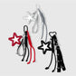 Keypus - Y2K Star Mirror Woven Cord Bag Charm Keychain