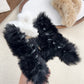 Beau - Cute Plush Triangle Detail Claw Clip