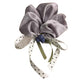 Gifty - Polka Dot Bow Blueberry Detail Scrunchie