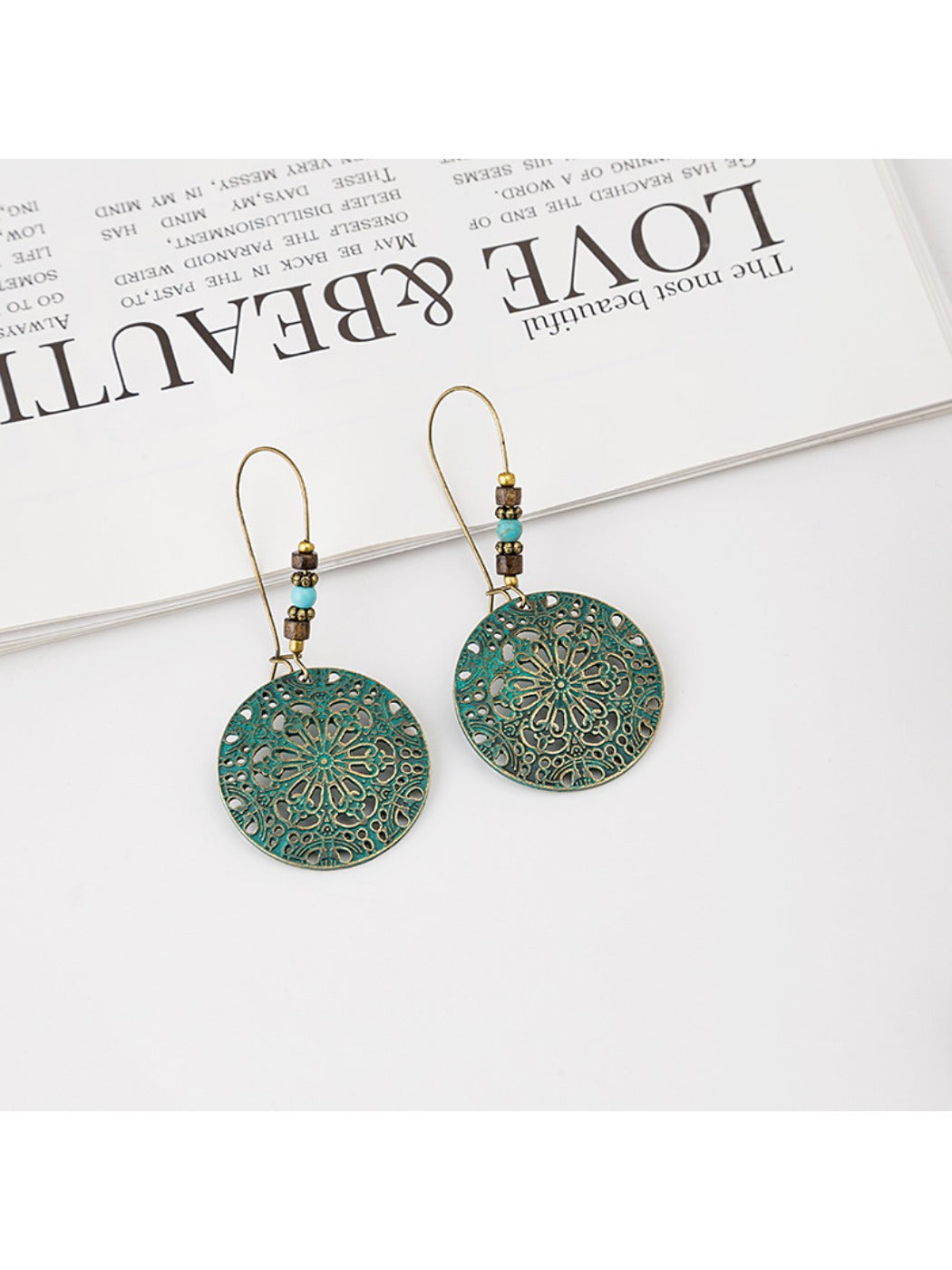 Earedge - Elegant Hollow-Cut Round Earrings