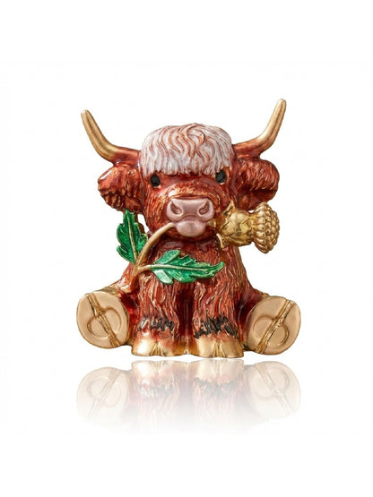 Brovia - Creative Bull Design Detail Alloy Brooch