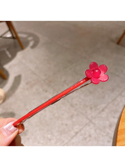 Beau - Plastic Alloy Flower Design Hair Clip