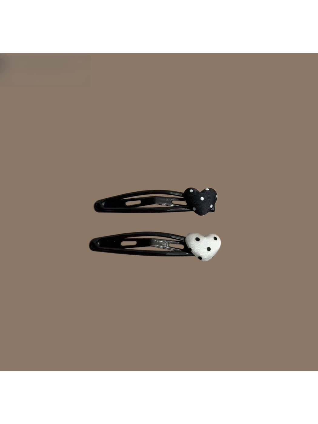 Beau - Heart Polka Dot Side Bangs Hair Clip