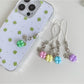 Keypus - Beaded Four Leaf Clover Alloy Keychain