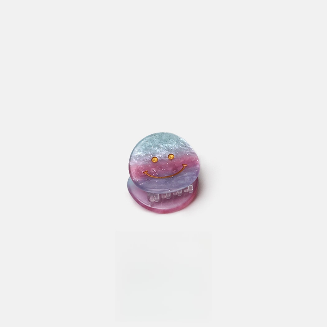 Beau - Smiley Face Acetate Claw Clip