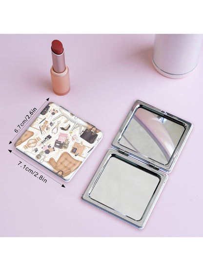 Mirroray - Cartoon Print Foldable Makeup Mirror