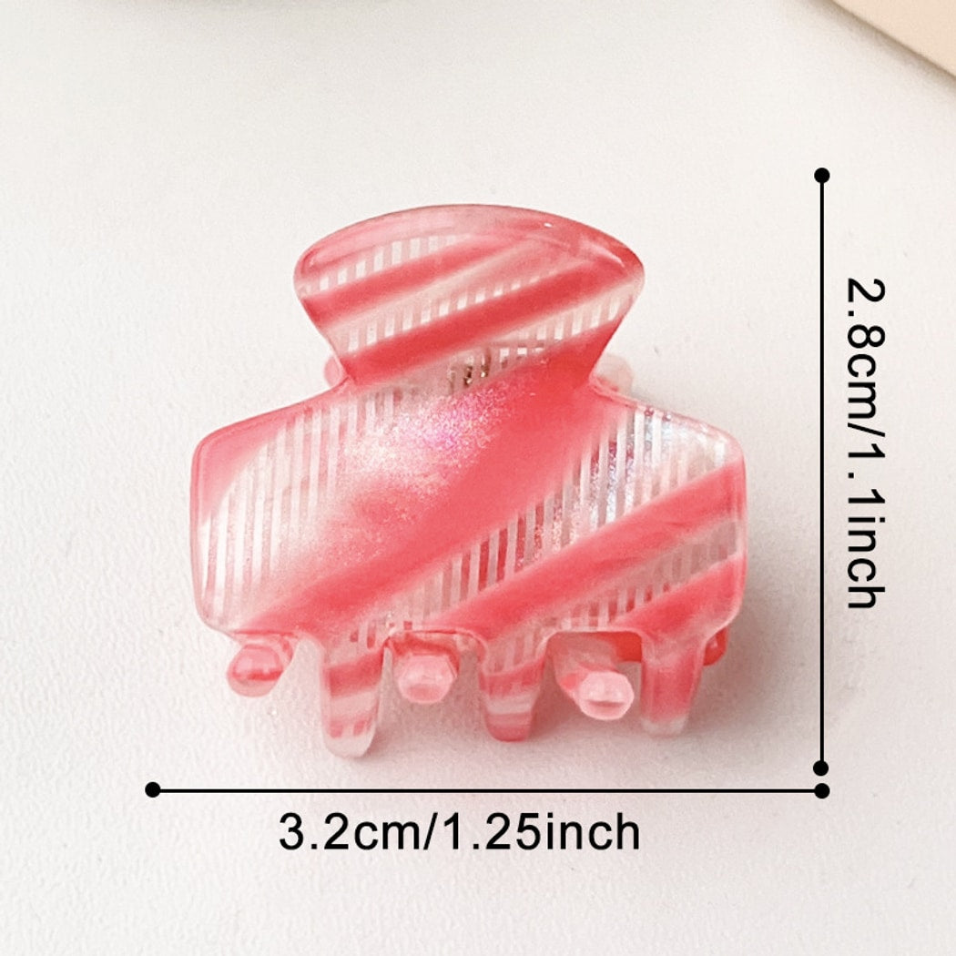 Beau - Sweet Style Striped Textured Claw Clip