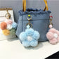 Keypus - Colorful Plush Flower Bag Charm Keychain