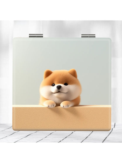 Mirroray - Cartoon Dog Foldable Glass Makeup Mirror