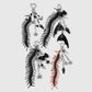 Keypus - Halloween Centipede and Cross Keychain