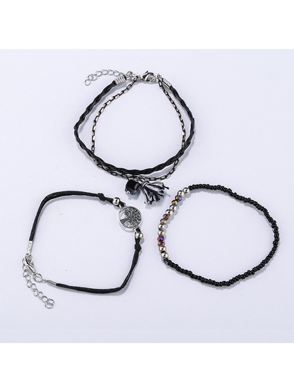 Lovra - Bohemian Tree Pendant Layered Bracelet