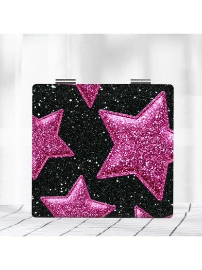 Mirroray - Y2K Star Print Foldable Makeup Mirror