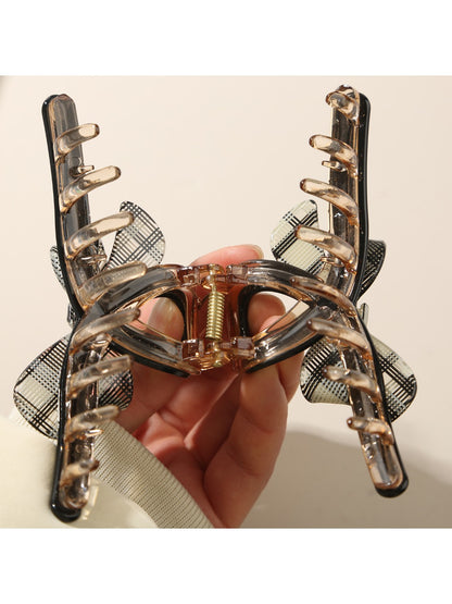 Beau - Chic Solid Color Crisscross Hair Claw Clip