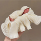 Gifty - Pleated Satin Look Ruffle Hair Scrunchie