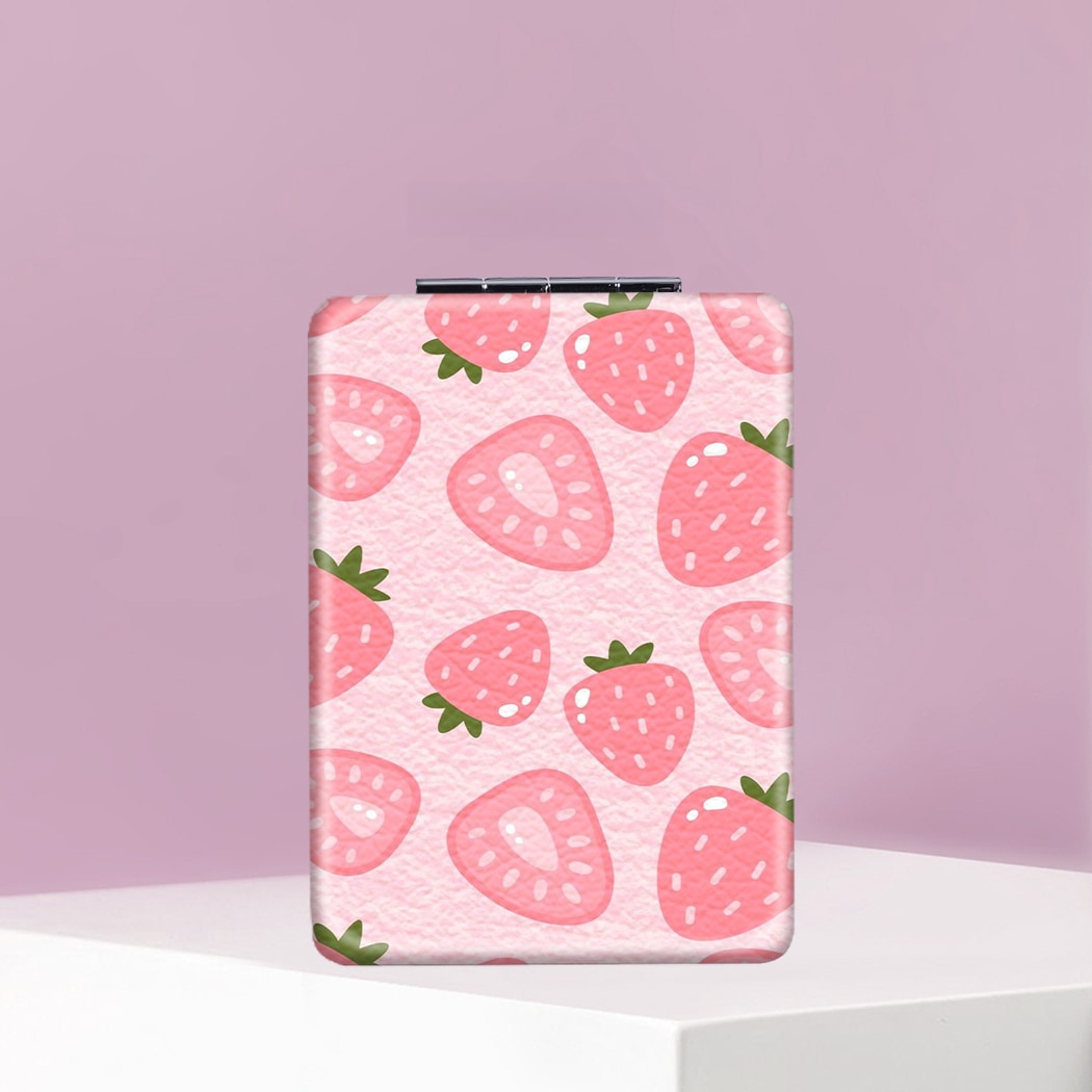 Mirroray - Foldable Fruit Print Portable Makeup Mirror