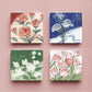 Mirroray - Floral Print Square Compact Mirror