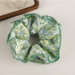 Gifty - Floral Print Scalloped Edge Fabric Scrunchie