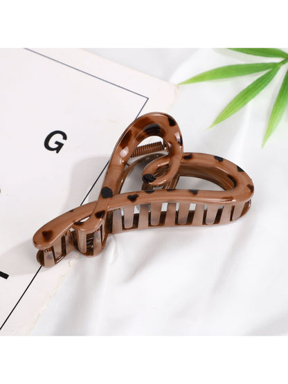 Beau - Open Shape Heart Plastic Styling Claw Clip