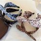 Gifty - Floral Knot Wide Band Polyester Fiber Headband