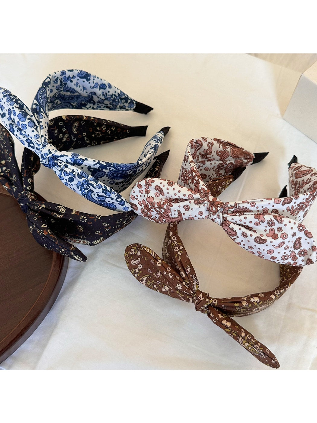Gifty - Floral Knot Wide Band Polyester Fiber Headband