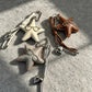 Keypus - Minimalist Artificial Leather Star Keychain